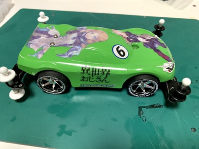 痛車のミニ四駆マシンを作ってみました～日本が生んだ痛車文化は芸術品だと思います！