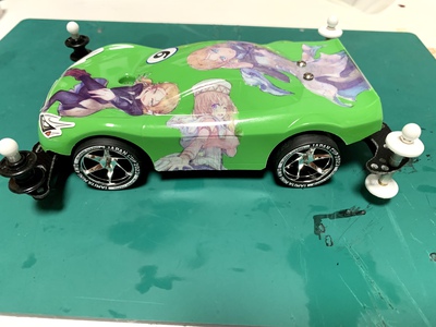 痛車のミニ四駆マシンを作ってみました～日本が生んだ痛車文化は芸術品だと思います！